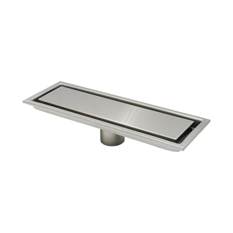 713014 71301402 Stainless Steel Concealed Tile Insert Long Shower Floor Drain Bathroom Invisible Rectangle Linear Drain